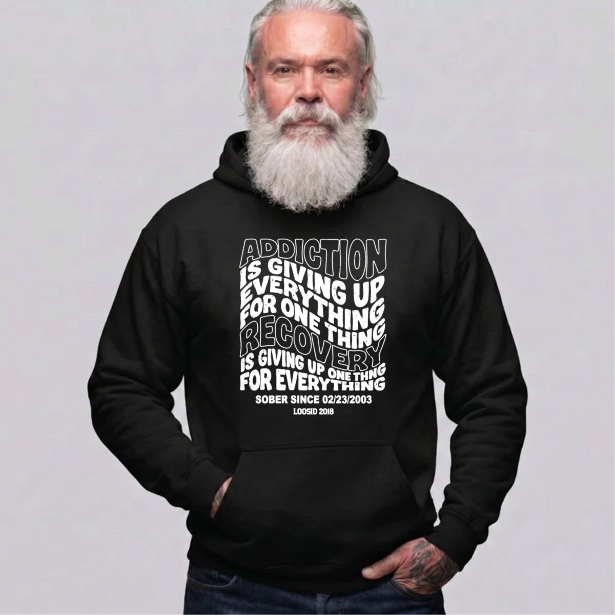 Recovery Hoodie | Men's Addiction is Giving up