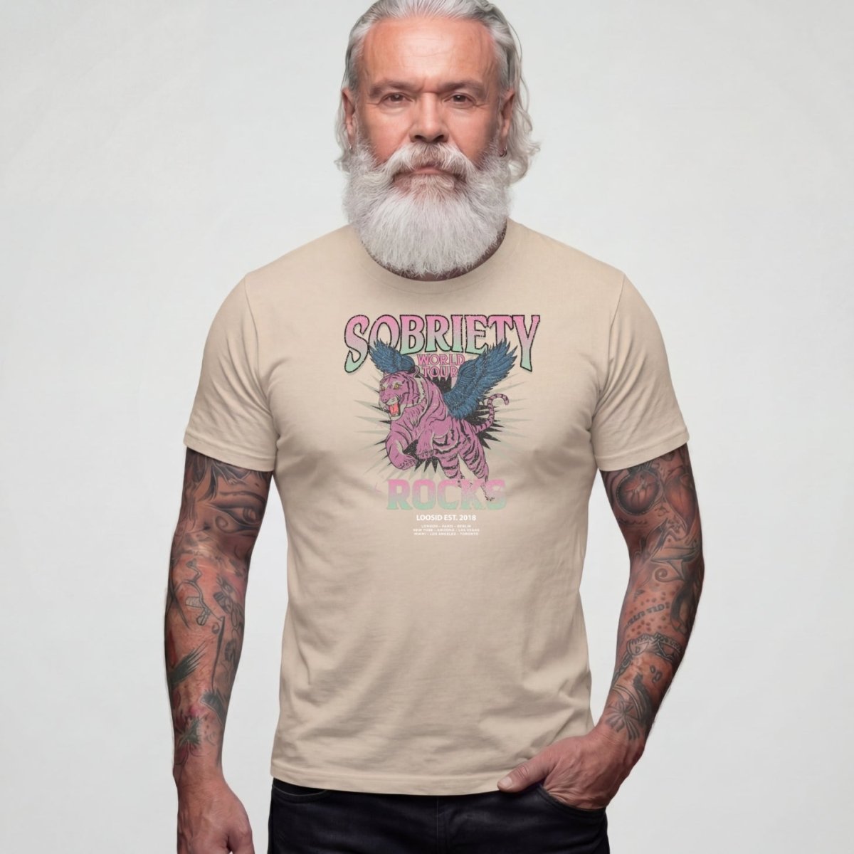 Sober T Shirt | Men's Sobriety Rocks