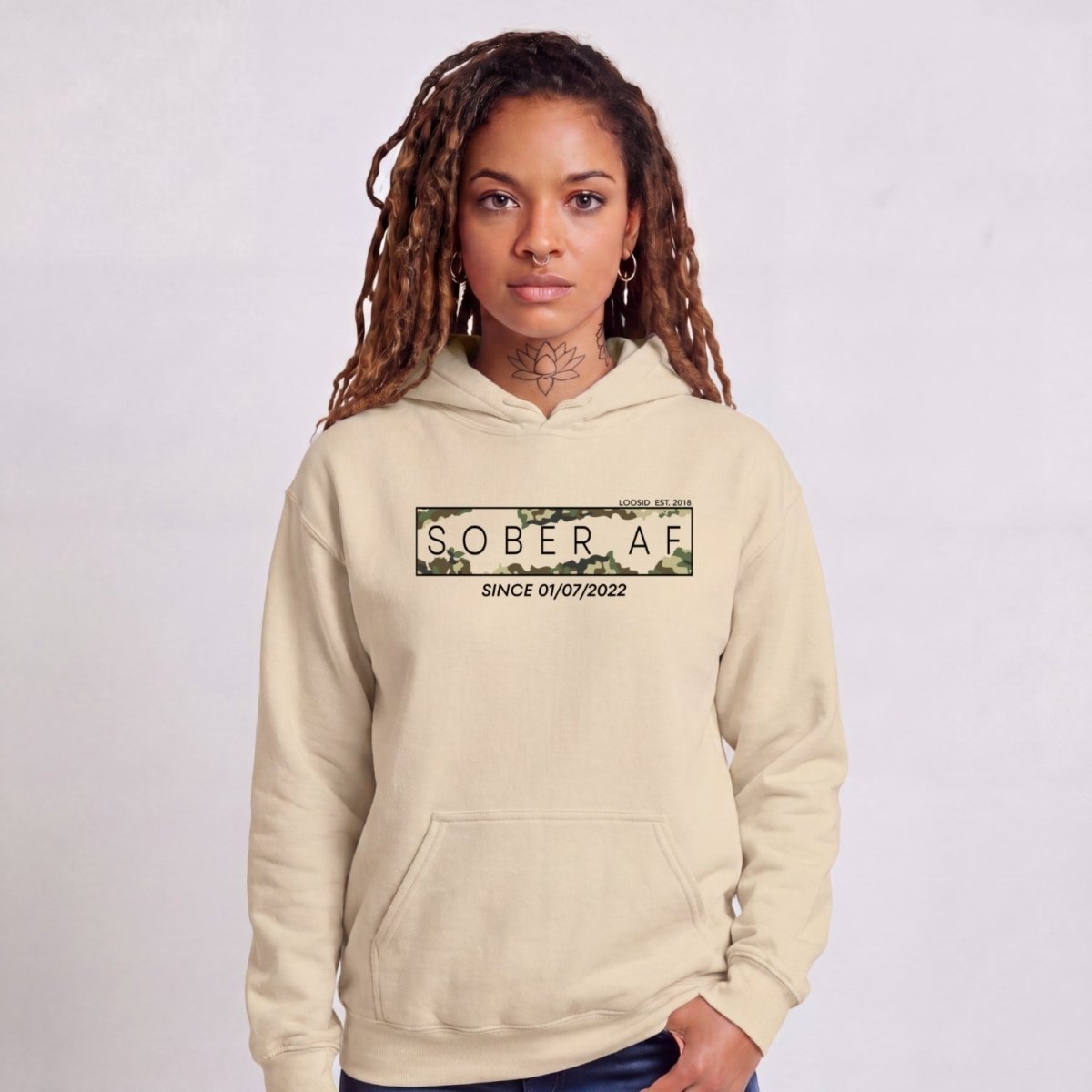 Recovery Hoodie | Unisex Sober AF Camo