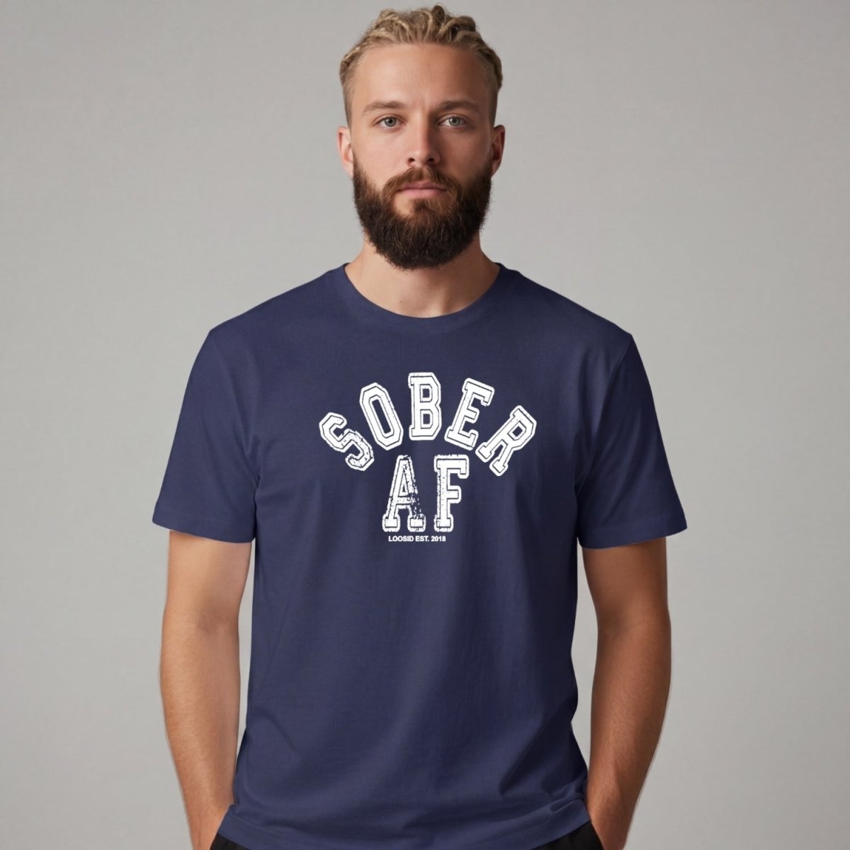 Sober T Shirt | Men's Sober AF Collegiate