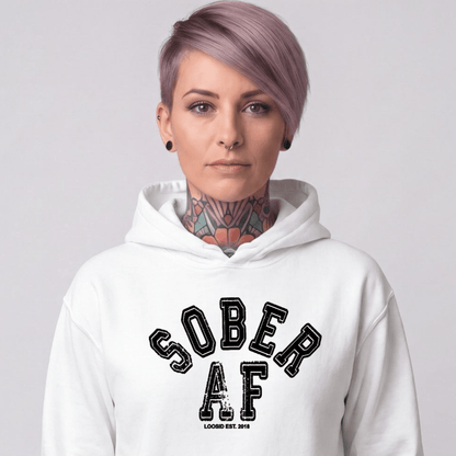 Recovery Hoodie | Women's Sober AF Collegiate