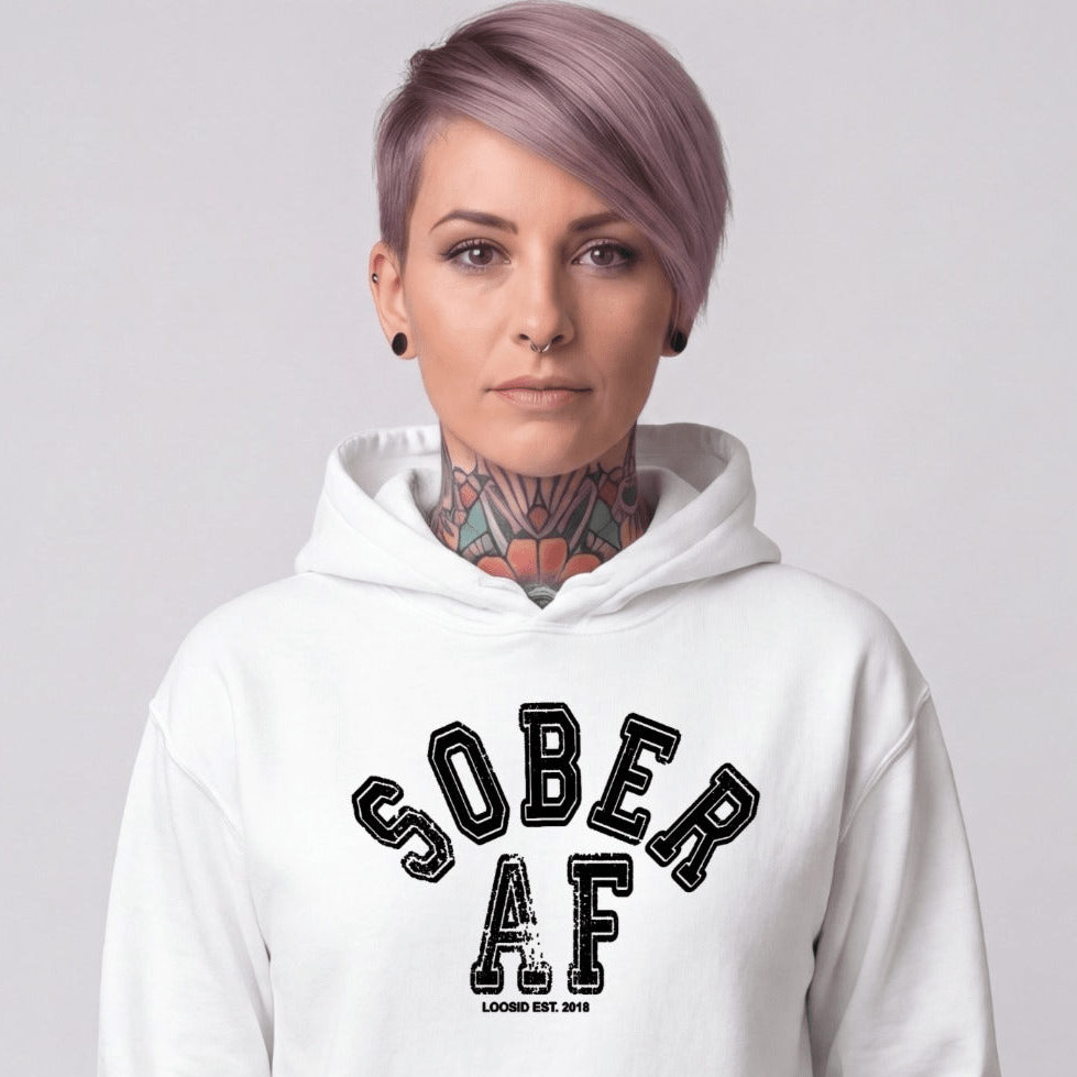 Recovery Hoodie | Women's Sober AF Collegiate