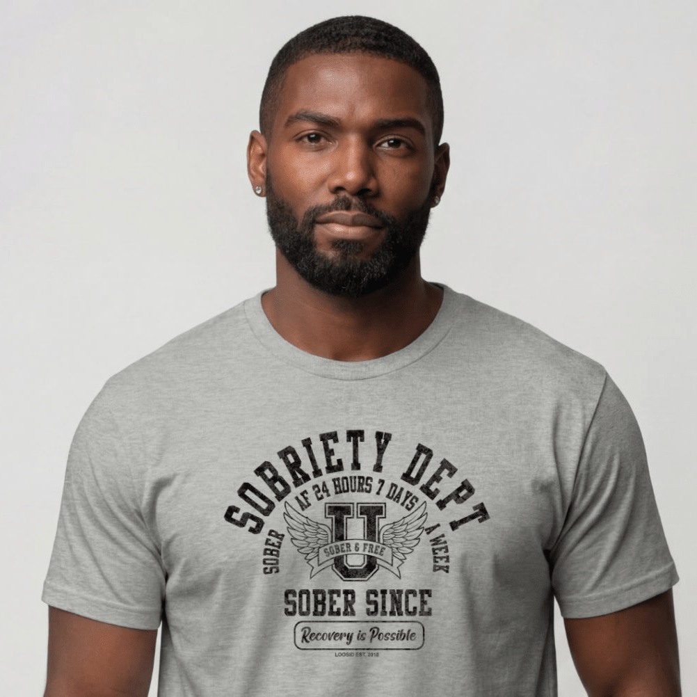 Sober T Shirt | Men's Sobriety Dept 24/7