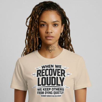 We Do Recover Sober T Shirt packaging detail (view 18)