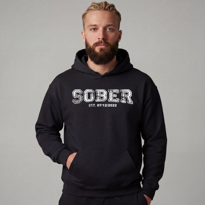 Recovery Hoodie | Men's Sober Est. Collegiate