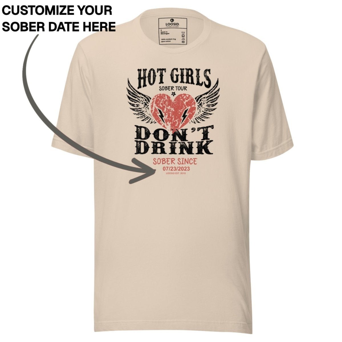 Sober T Shirt | Women's Hot Girls Don't Drink
