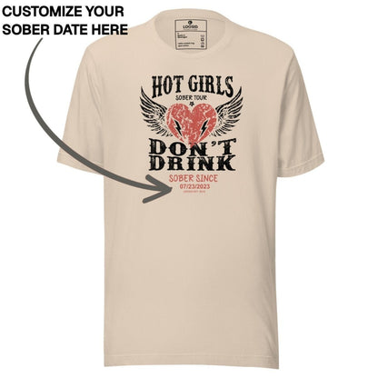 Sober T Shirt | Women's Hot Girls Don't Drink