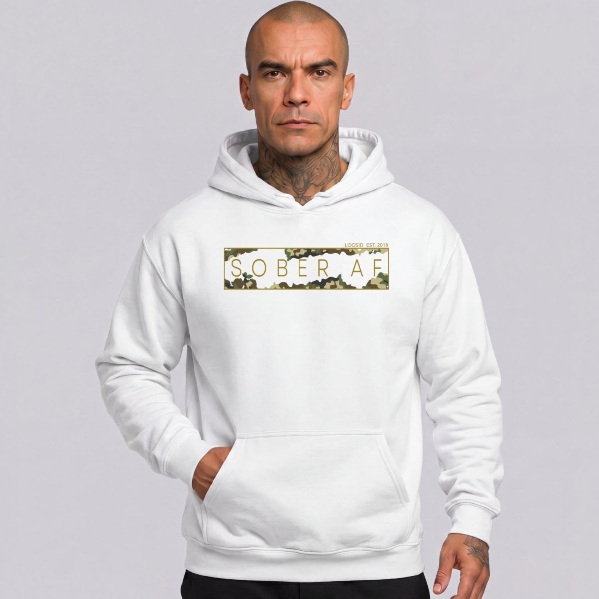 Recovery Hoodie | Men's Sober AF Camo