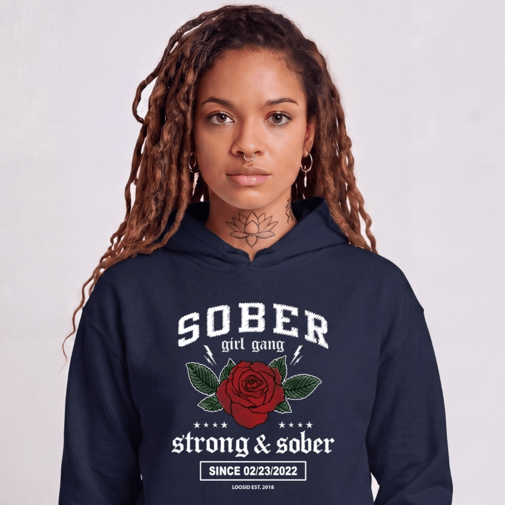 Recovery Hoodie | Women's Sober Girl Gang Strong & Sober