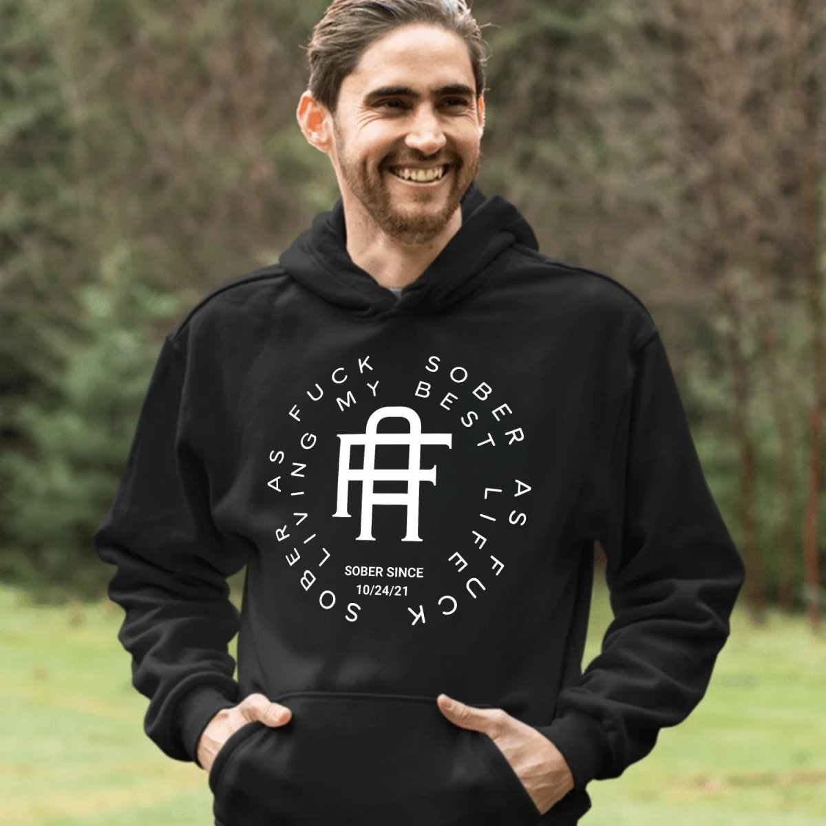 Living My Best Life Personalized Men's Hoodie