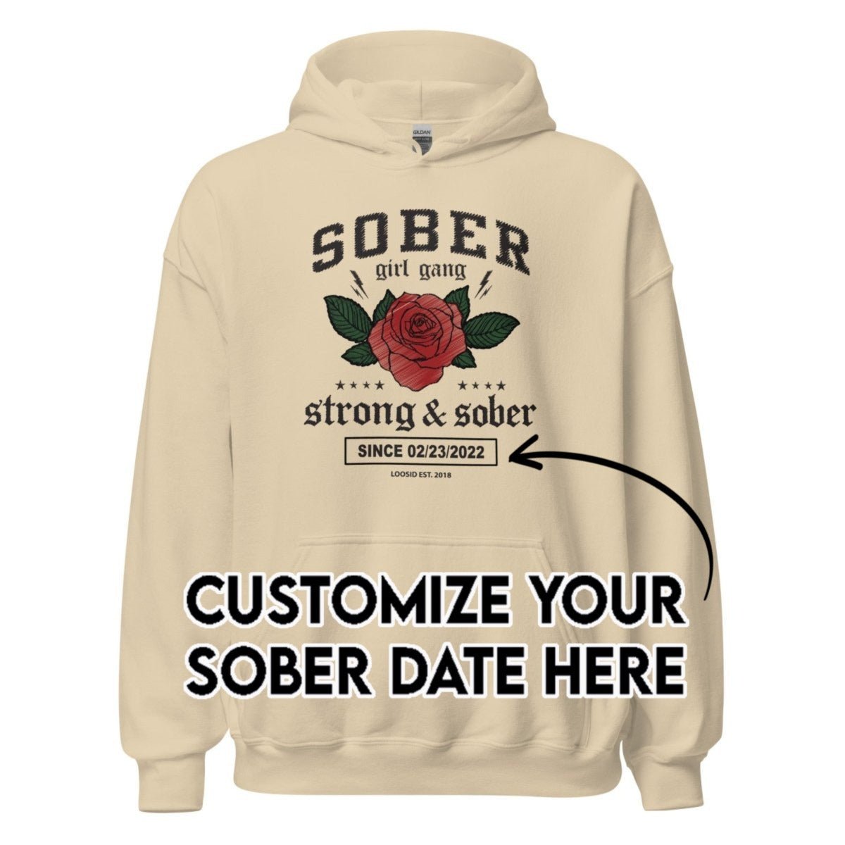 Recovery Hoodie | Women's Sober Girl Gang Strong & Sober