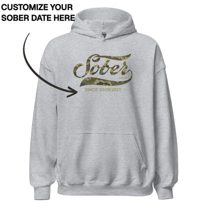Recovery Hoodie | Unisex Sober Since Camo