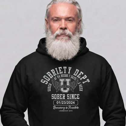 Recovery Hoodie | Men's Sobriety Dept 24/7 Hoodie