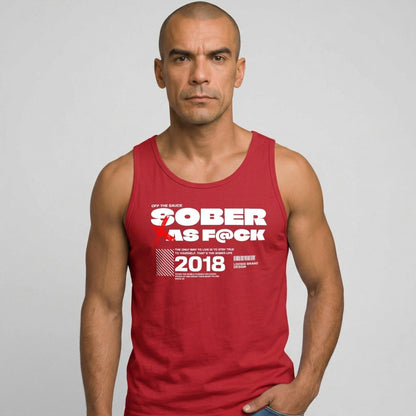 Sober as F*ck Sober Tank Top product photo (view 10)