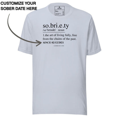 Sober T Shirt | Men's Sobriety Definition