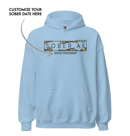 Recovery Hoodie | Unisex Sober AF Camo