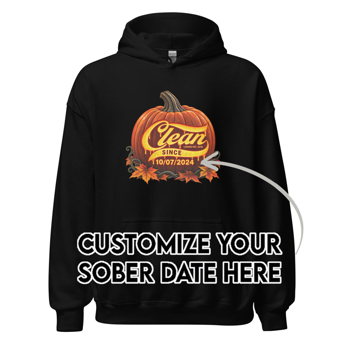 Recovery Hoodie | Women's Clean Since Pumpkin