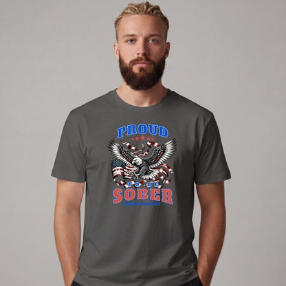 Sober T Shirt | Men's Proud To Be Sober Tee