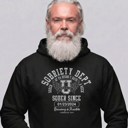 Recovery Hoodie | Unisex Sobriety Dept