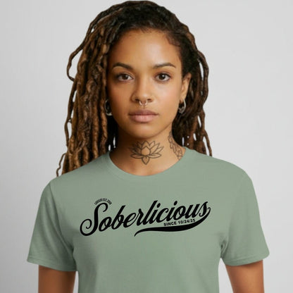 Soberlicious Sober T Shirt back view (view 7)