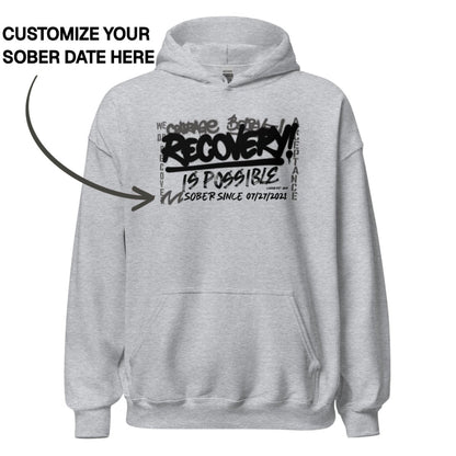 Recovery Hoodie | Women's Personalized Recovery Is Possible Hoodie