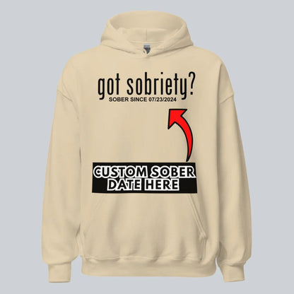 Recovery Hoodie | Women’s Got Sobriety Hoodie with Custom Date