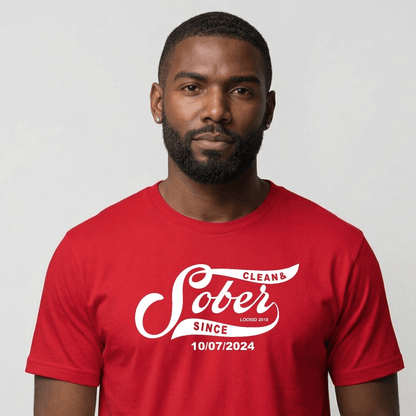 Sober T Shirt | Personalized Sober Since Shirt with Custom Date