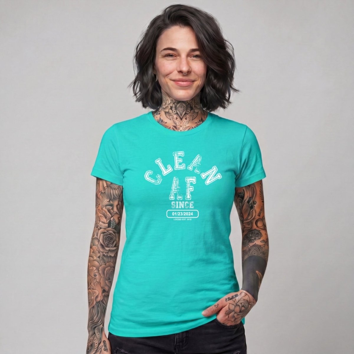 Clean T Shirt | Women's Clean AF Collegiate