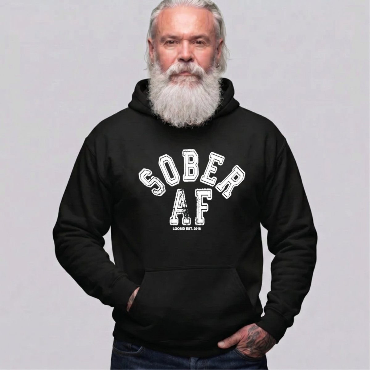 Recovery Hoodie | Men's Sober AF Collegiate