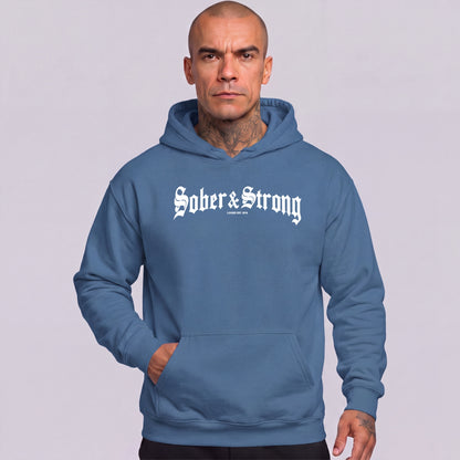 Recovery Hoodie | Men's Old School Sober & Strong
