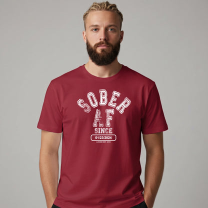 Sober T Shirt | Men's Sober AF Collegiate