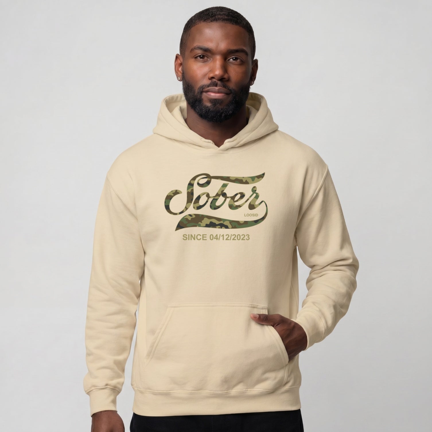 Recovery Hoodie | Men's Sober Since Camo