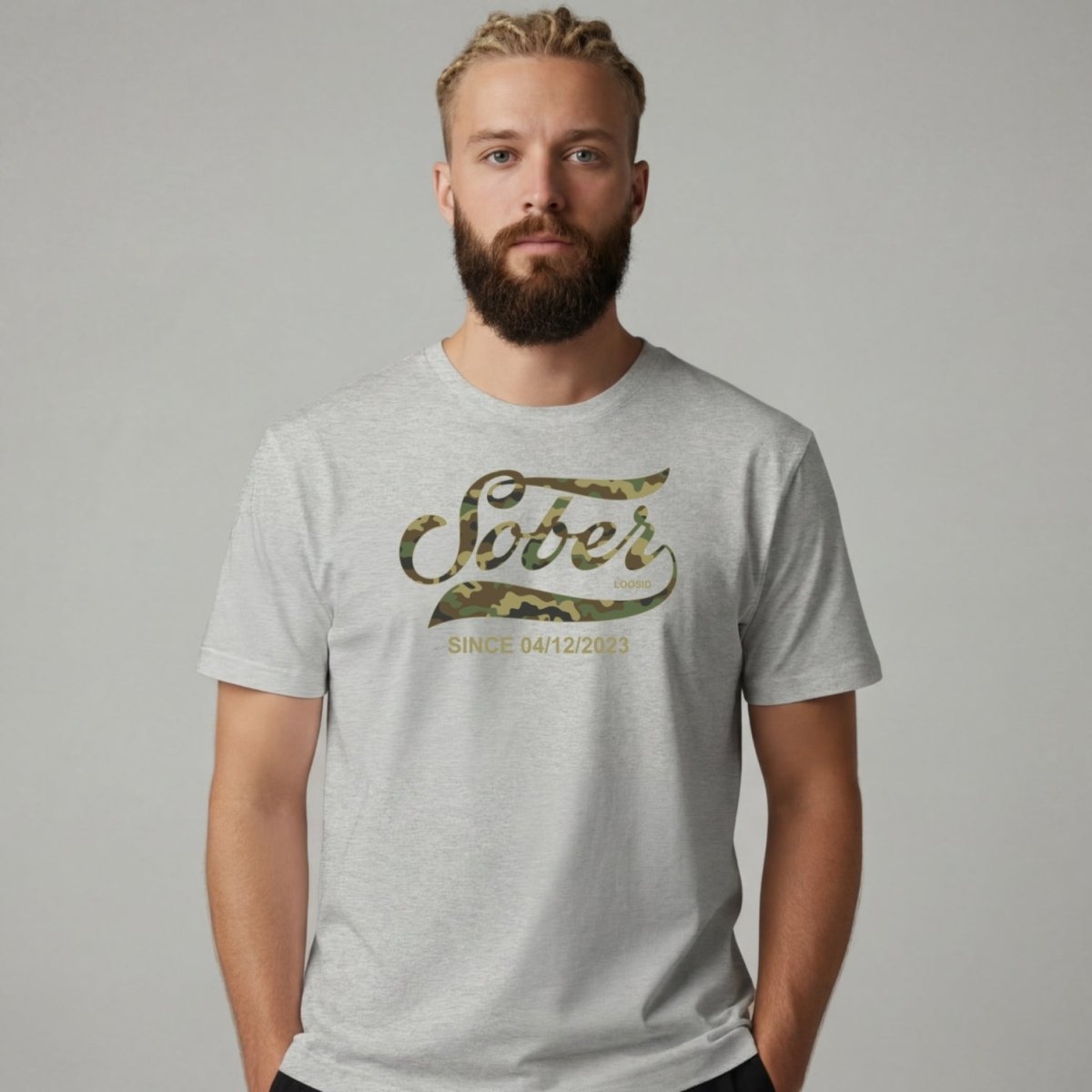 Sober T Shirt | Men's Sober Since Camo