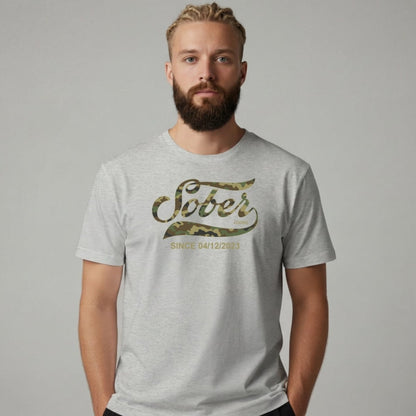 Sober T Shirt | Men's Sober Since Camo