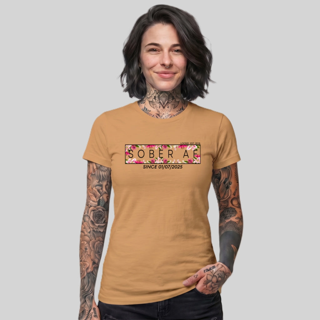Sober T Shirt | Women's Sober AF Lily