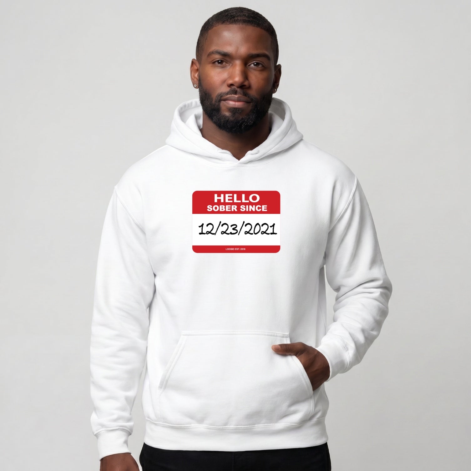 Recover Hoodie | Men's Hello Sober Since