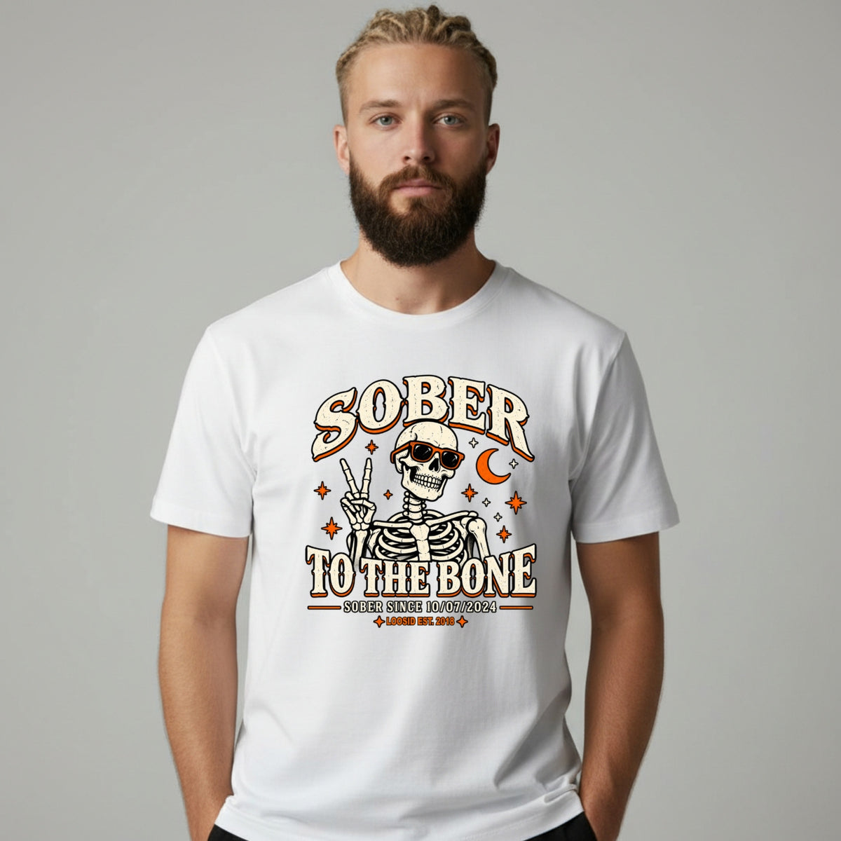 Sober T Shirt | Men's Sober To The Bone