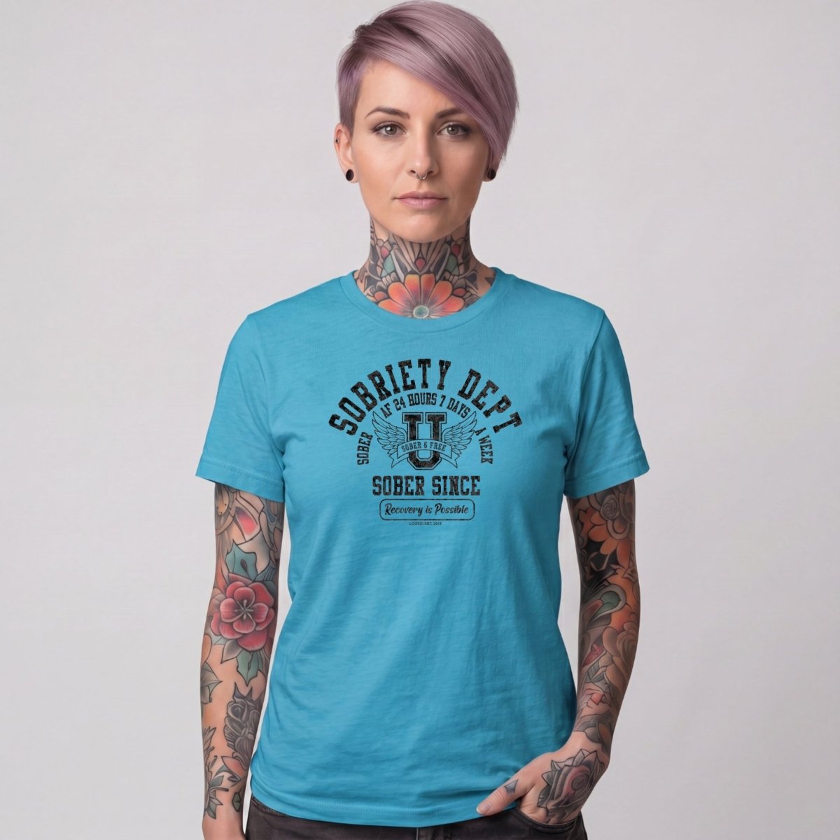 Sober T Shirt | Women's Sobriety Dept 24/7