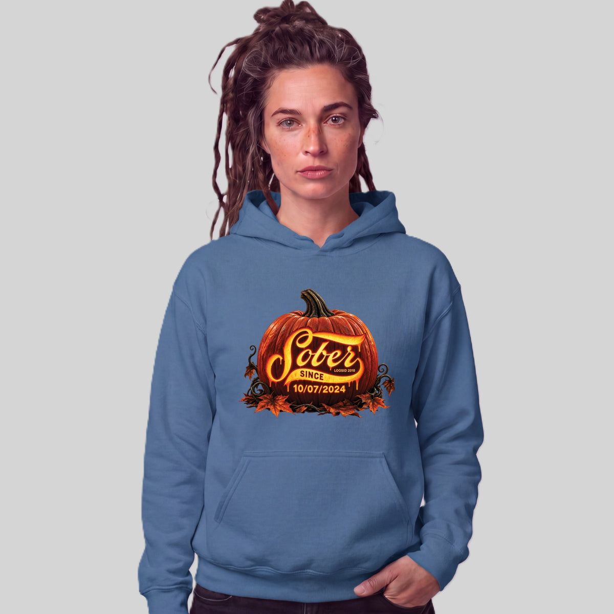 Recovery Hoodie | Women's Sober Since Pumpkin