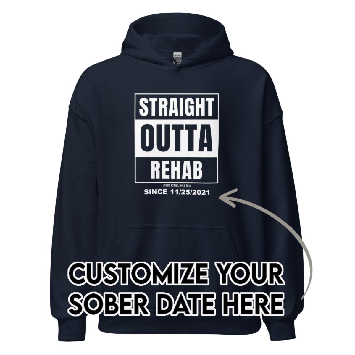 Recovery Hoodie | Men's Straight Outta Rehab