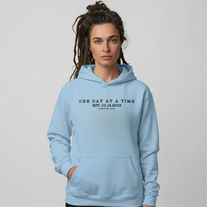One Day At a Time Recovery Hoodie product photo (view 10)