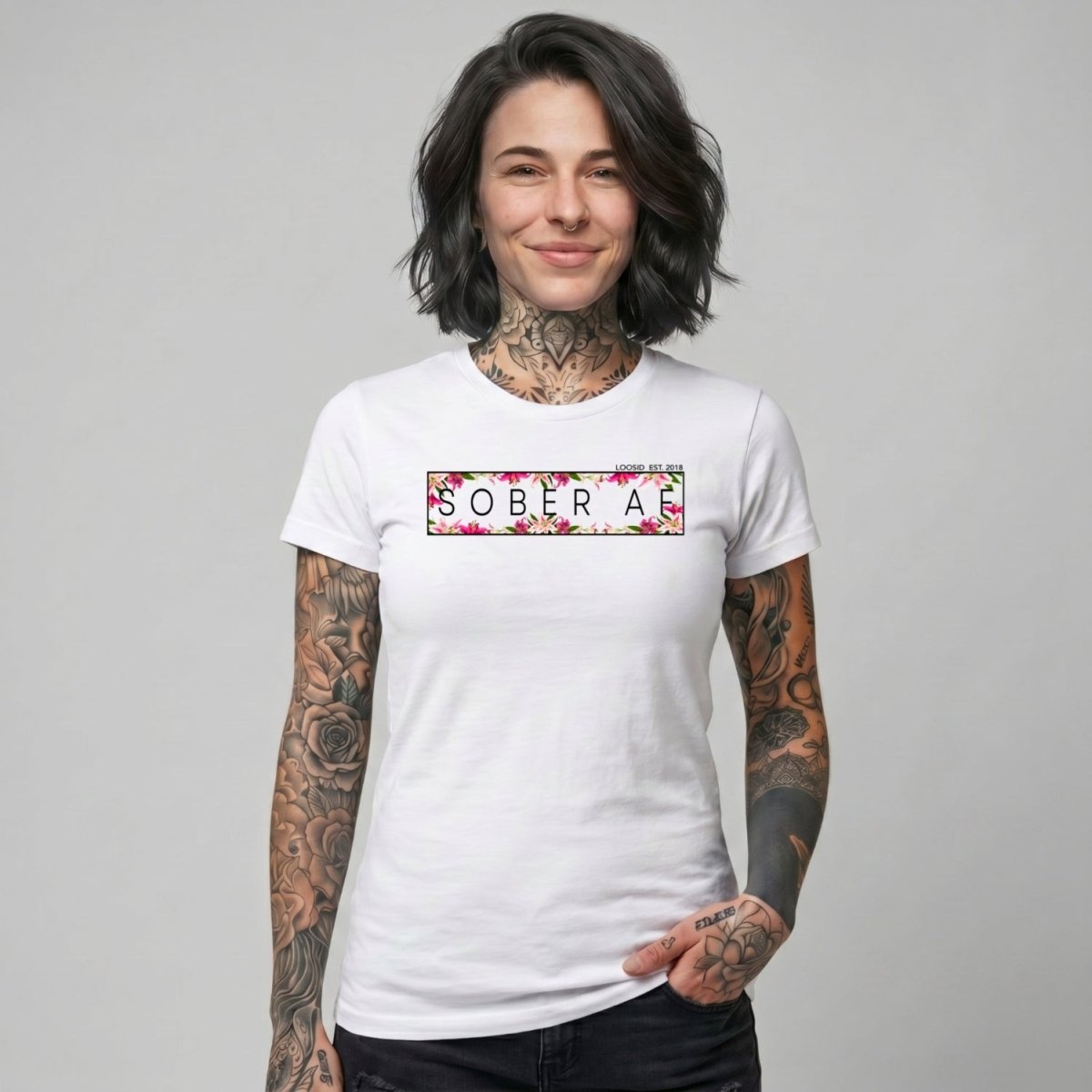 Sober T Shirt | Women's Sober AF Lily
