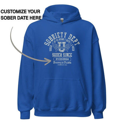 Recovery Hoodie | Men's Sobriety Dept 24/7