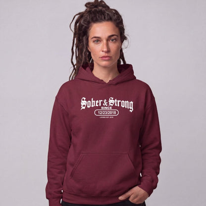 Recovery Hoodie | Women's Old School Sober & Strong