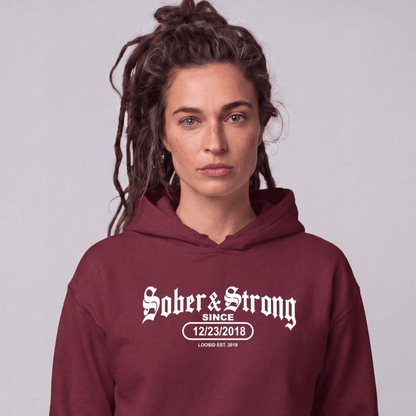 Recovery Hoodie | Women's Old School Sober & Strong