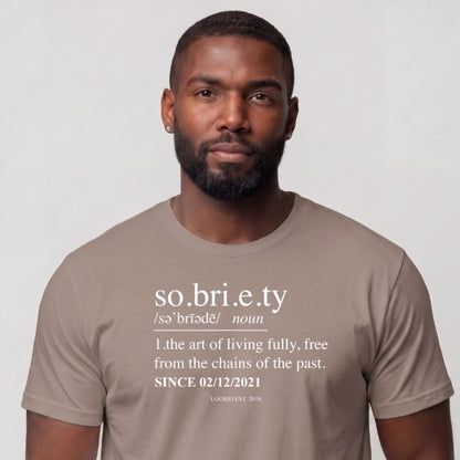 Sober T Shirt | Men's Sobriety Definition