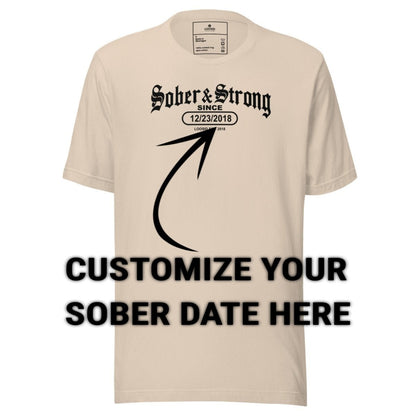 Sober T Shirt | Men's Old School Sober & Strong