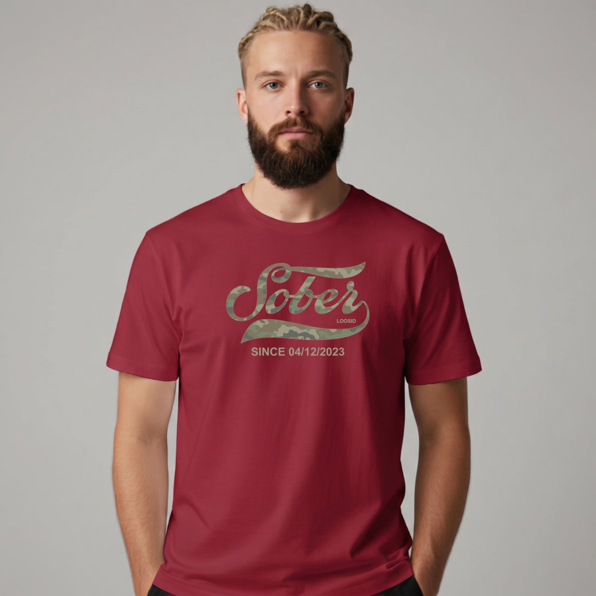 Sober T Shirt | Men's Sober Since Camo