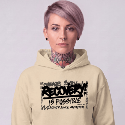 Recovery Hoodie | Women's Personalized Recovery Is Possible Hoodie