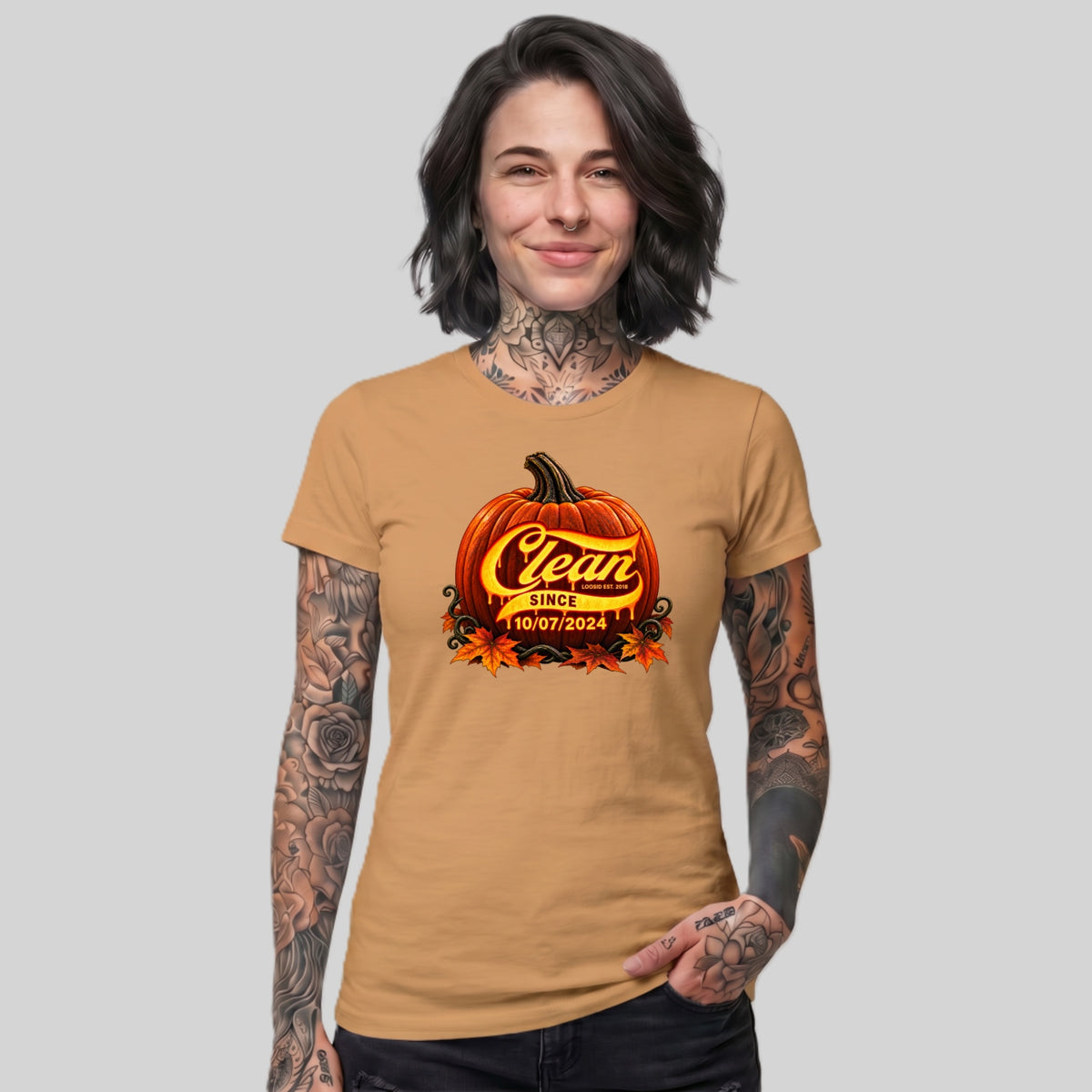 Clean T Shirt | Women's Clean Since Pumpkin
